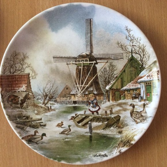 Van Hunnik collection made in holland by Ter Steege collector plate windmill - Picture 1 of 2